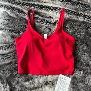 Brand new Lululemon Align Tank in Lunar New Year Red. Size 8